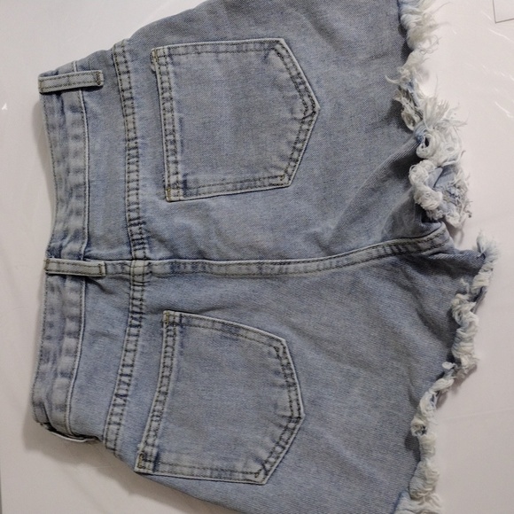 Denim and Rhinestone Shorts - Picture 3 of 6